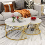 Charger l&#39;image dans la galerie, 🔥-50% Table Basse Double en Marbre – Design Moderne 🖤🤍 | -50% de réduction ✨
