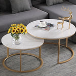 Charger l&#39;image dans la galerie, 🖤 Table Basse Double en Marbre – Design Moderne &amp; Élégant 🤍
