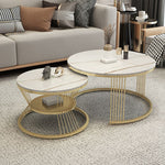 Charger l&#39;image dans la galerie, 🔥 Table Basse Double en Marbre – Design Moderne 🖤🤍 | -50% de réduction ✨
