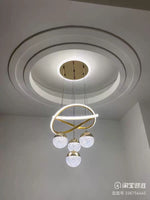 Charger l&#39;image dans la galerie, ✨ Lustre LED Cristal Moderne – Élégance &amp; Luxe pour votre Intérieur ✨
