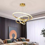 Charger l&#39;image dans la galerie, 💡 Lustre LED Moderne en Anneaux – Design Élégant &amp; Tendance ✨

